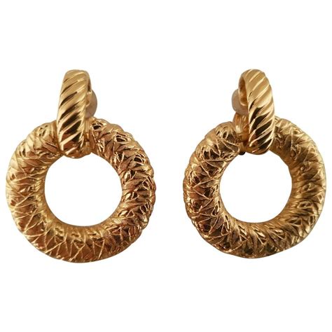 gold plated YVES SAINT LAURENT Earrings for Women